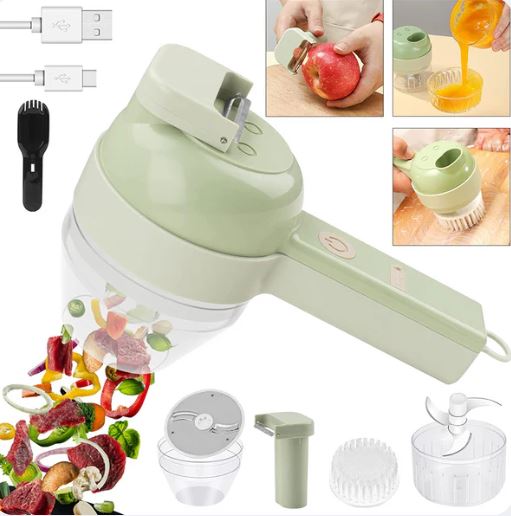 Cortador de Verduras Eléctrico 4 en 1