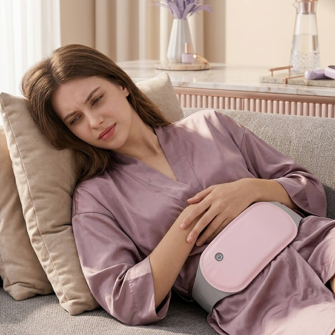 Cinturon calefactado para dolores menstruales y cólicos